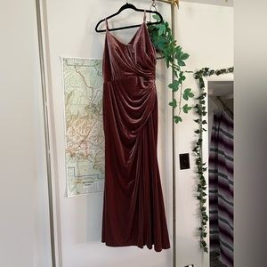 Rory Velvet Dress Revelry Dusty Rose